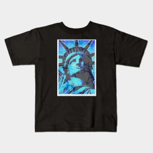 4th of July Statue of Liberty Batik style Kids T-Shirt